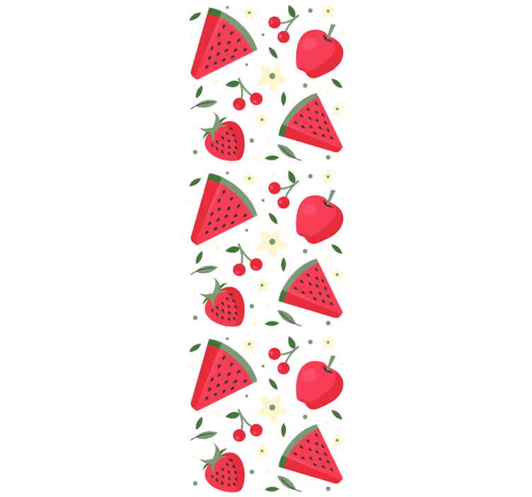 Store enrouleur salle à manger motif de fruits variés - TenStickers