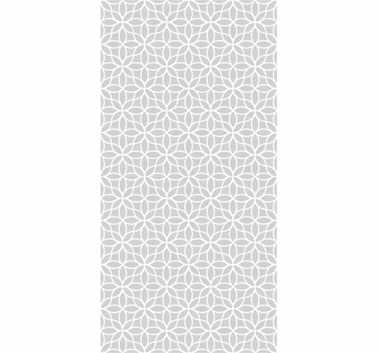 Store enrouleur salle à manger motif moderne gris et blanc - TenStickers