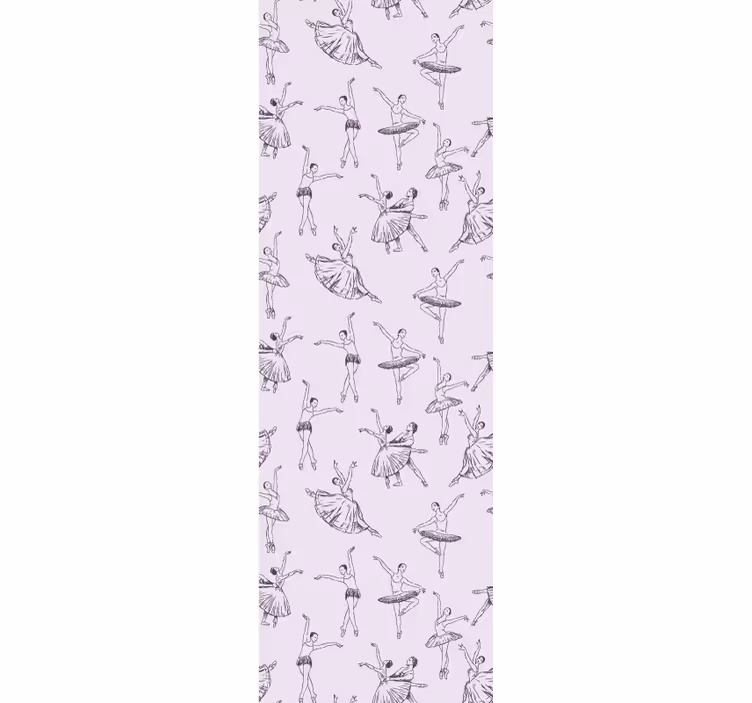 Toile fenêtre chambre enfant ballet - TenStickers