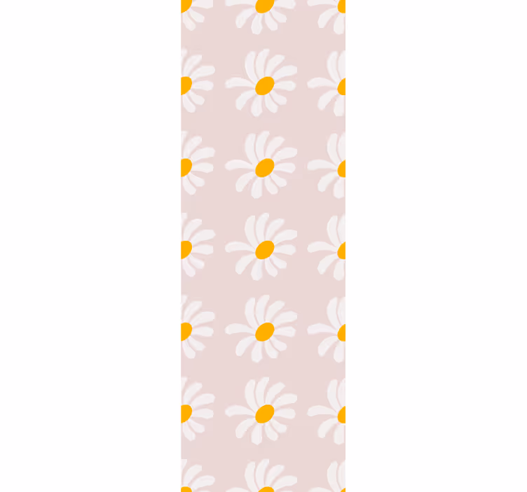 Toile fenêtre chambre enfant illustration fleurs boho - TenStickers