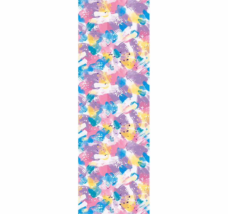 Toile fenêtre chambre enfant débordement pastel - TenStickers