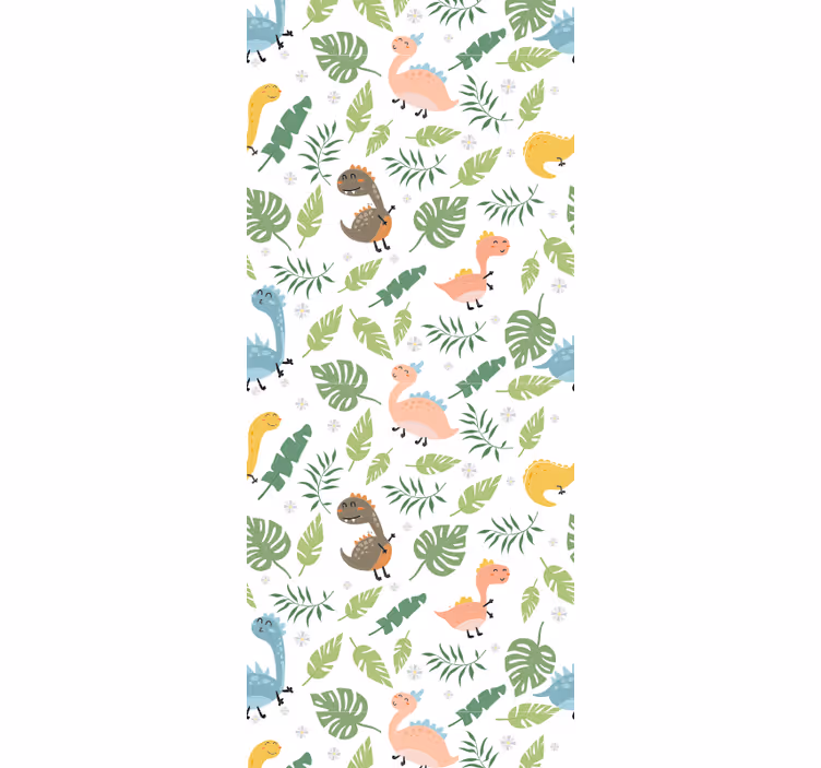 Toile fenêtre chambre enfant couleurs pastel forêt - TenStickers