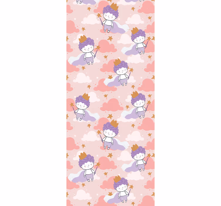 Toile fenêtre chambre enfant prince magique années 80 - TenStickers