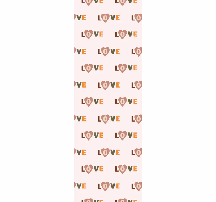 Toile fenêtre chambre enfant style pastel amour - TenStickers