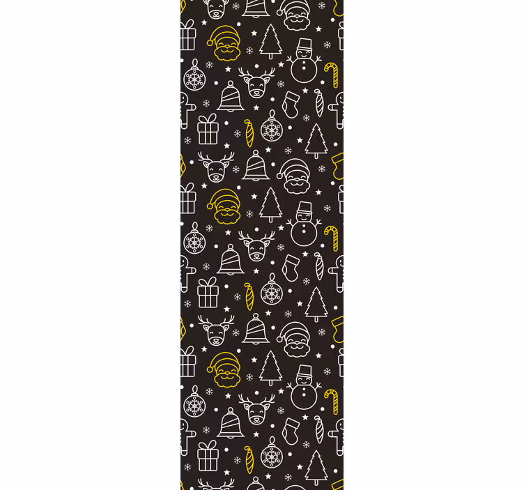 Toile fenêtre chambre enfant motif blanc et jaune - TenStickers