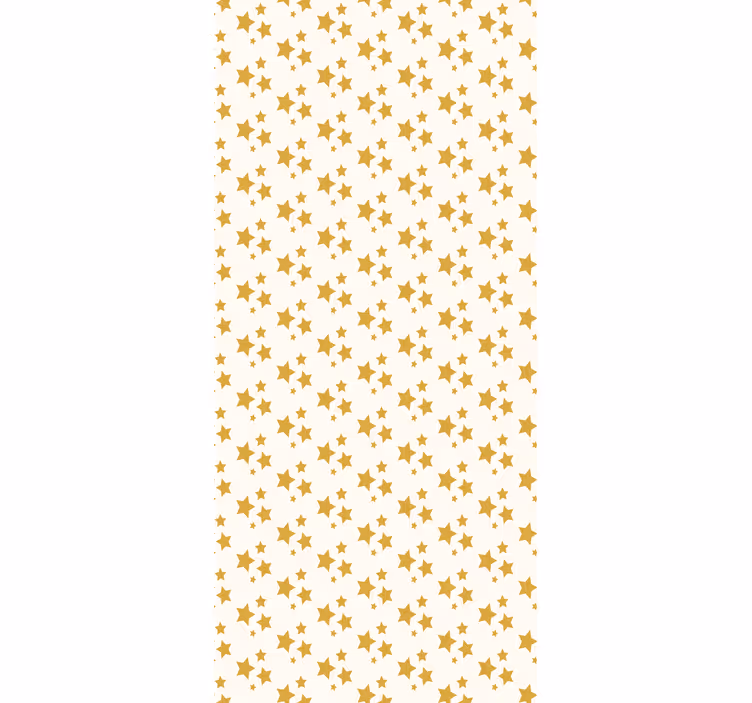Toile fenêtre chambre enfant étoiles dorées désorganisées - TenStickers