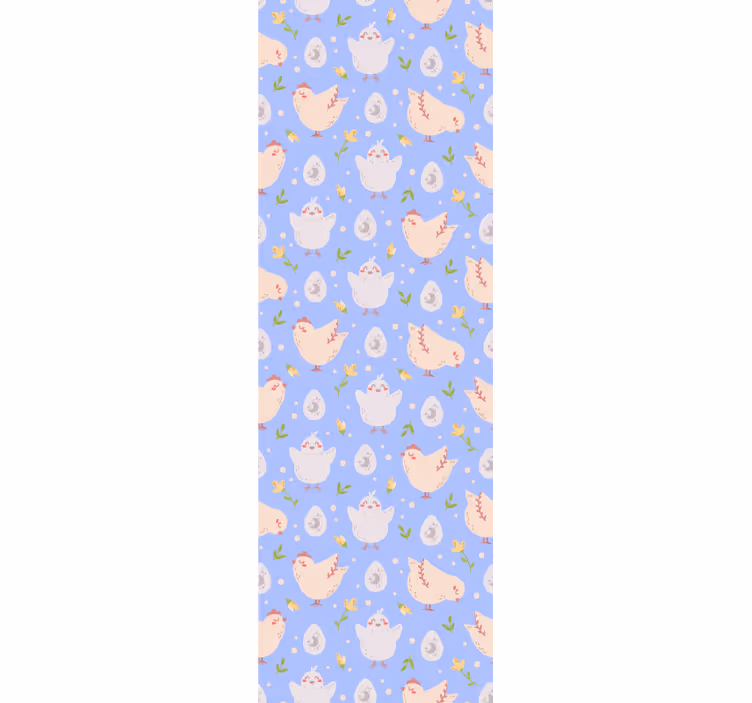 Toile fenêtre chambre enfant personnages de poules - TenStickers