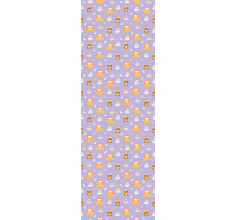 Toile fenêtre chambre enfant animaux et arc-en-ciel - TenStickers