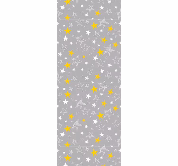 Toile fenêtre chambre enfant Étoiles pantone - TenStickers
