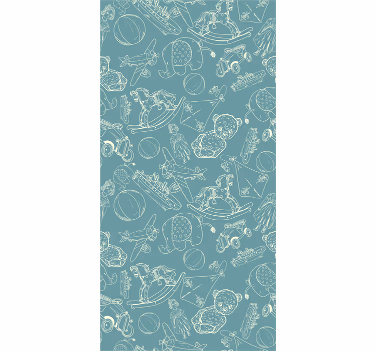 Toile fenêtre chambre enfant éléphants bébés - TenStickers
