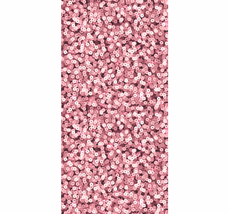 Toile fenêtre chambre enfant paillettes roses - TenStickers