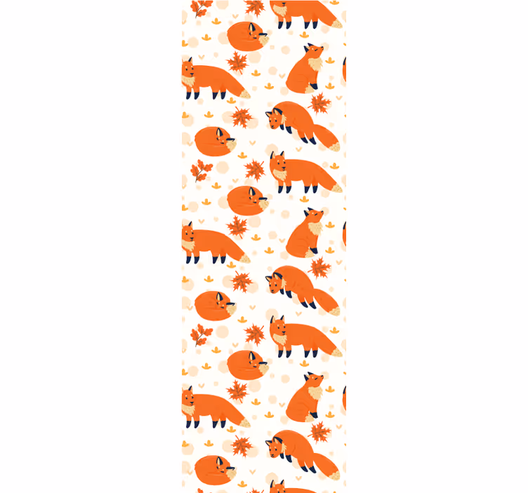 Toile fenêtre chambre enfant renards magnifiques - TenStickers