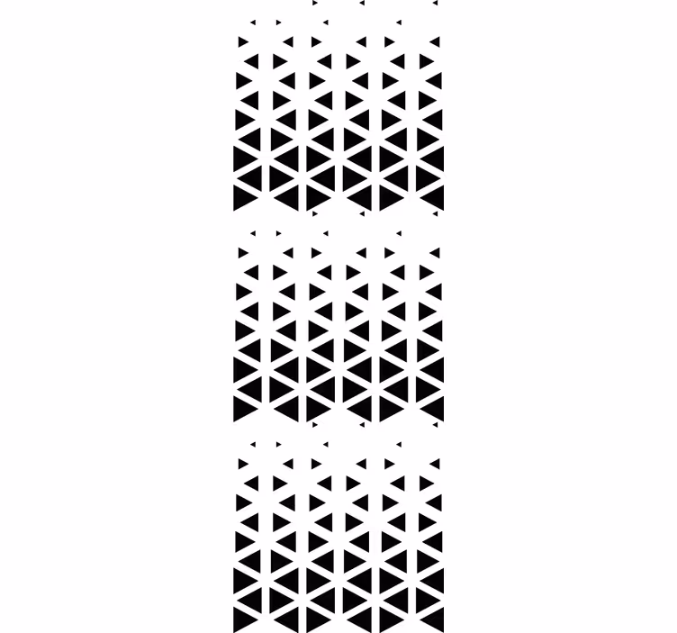 Toile fenêtre bureaux effet ombre géométrique - TenStickers