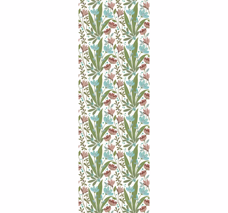 Toile fenêtre bureaux style floral vintage - TenStickers