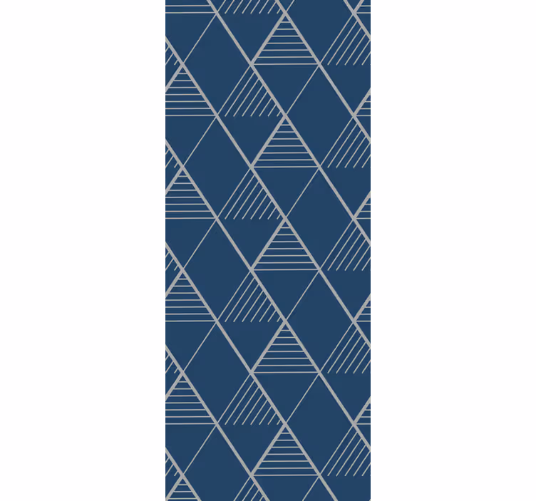 Toile fenêtre bureaux géométrique métallique platine - TenStickers