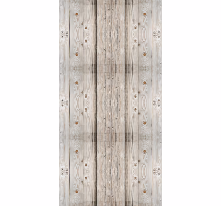 Toile fenêtre bureaux effet bois pin blanc - TenStickers