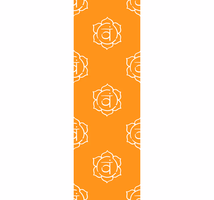 Toile fenêtre bureaux symbole du chakra sacré - TenStickers