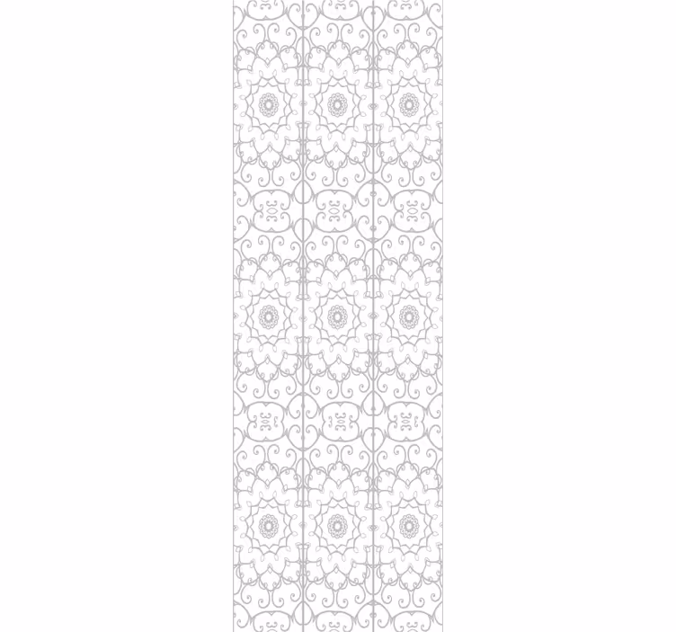 Toile fenêtre bureaux motif floral - TenStickers