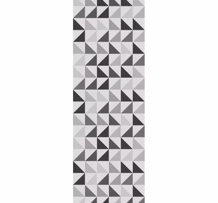 Toile fenêtre bureaux triangles géométriques - TenStickers