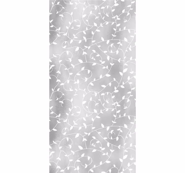 Toile fenêtre bureaux branches d'arbre argentées - TenStickers