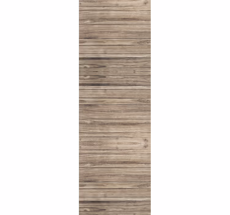 Toile fenêtre bureaux planches en bois grises rustiques - TenStickers