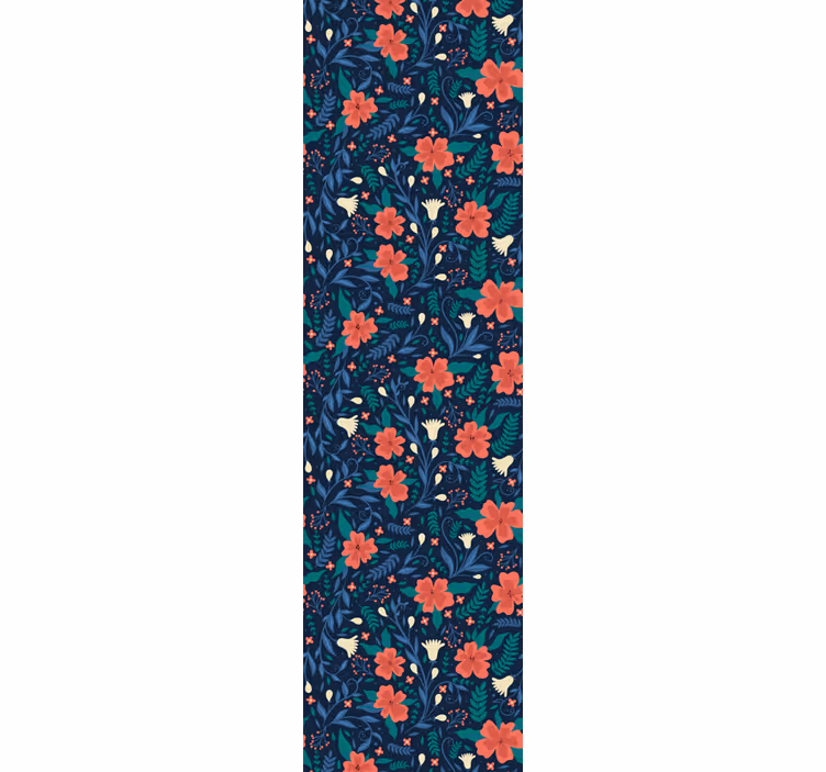 Toile fenêtre bureaux fleurs artistiques nordiques - TenStickers