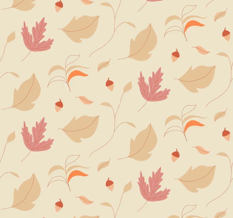 Toile fenêtre bureaux feuilles d'automne - TenStickers