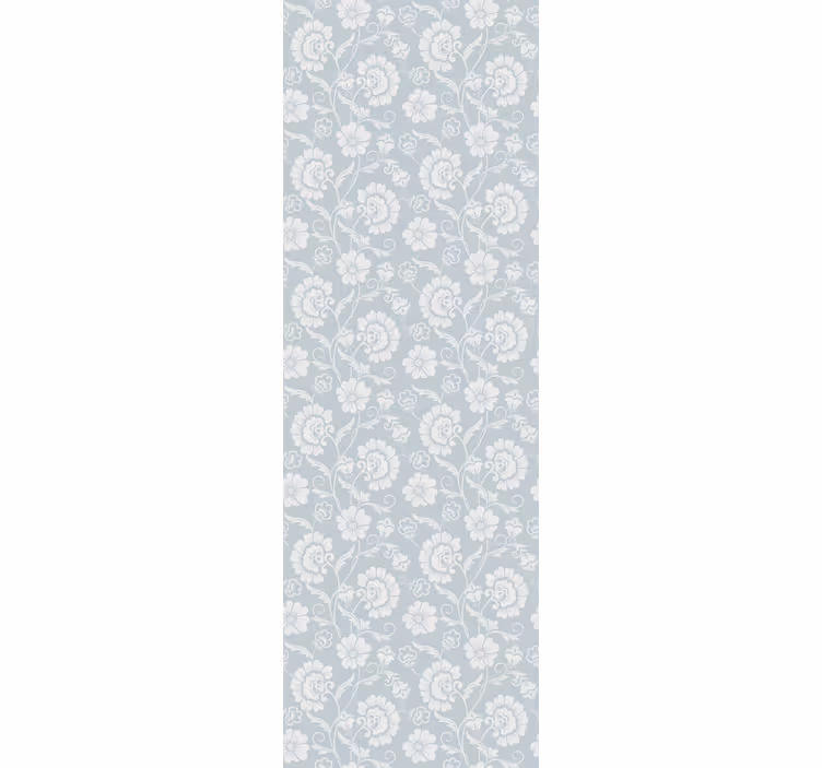 Toile fenêtre chambre adolescent motif floral vintage - TenStickers