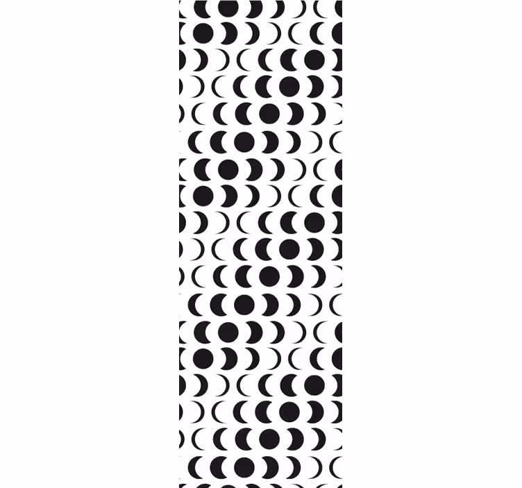 Toile fenêtre chambre adolescent motif lune minimaliste - TenStickers