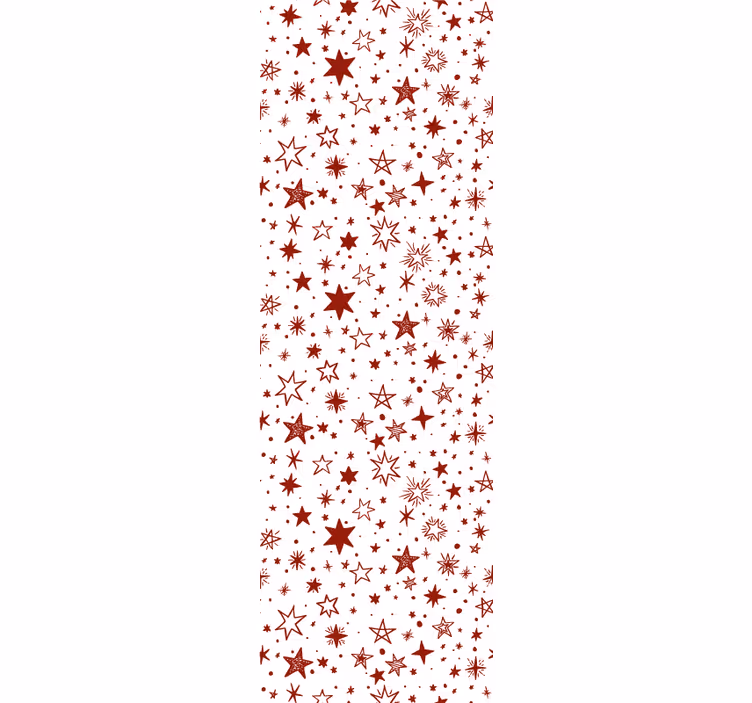 Toile fenêtre chambre adolescent étoile aquarelle rouge - TenStickers