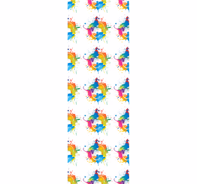 Toile fenêtre chambre adolescent fond coloré - TenStickers