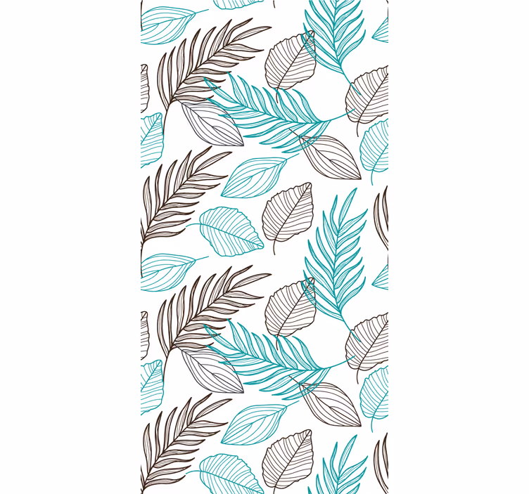Toile fenêtre chambre adolescent feuilles vertes - TenStickers