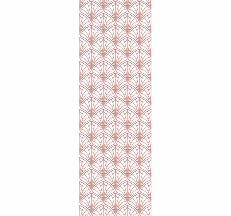 Toile fenêtre chambre adolescent fond rose élégant - TenStickers
