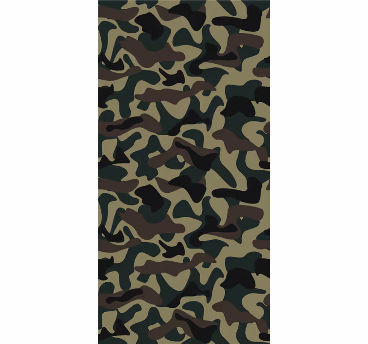 Toile fenêtre chambre adolescent motif militaire - TenStickers