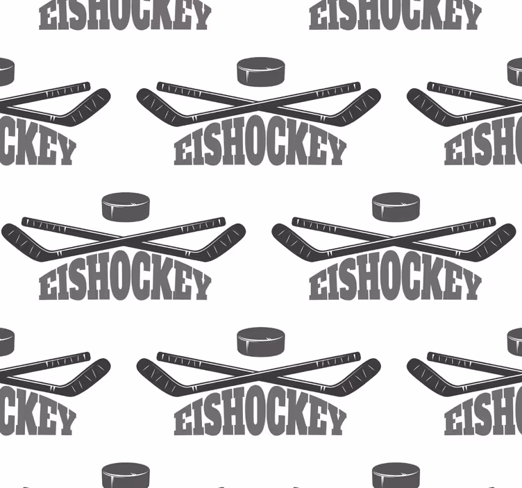 Toile fenêtre chambre adolescent hockey sur glace - TenStickers
