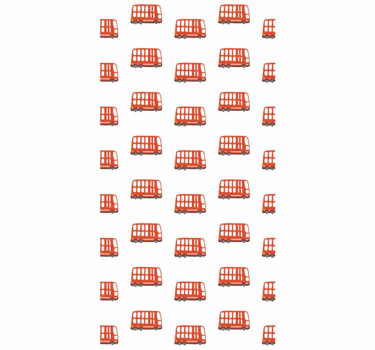 Toile fenêtre chambre adolescent motif bus londonien - TenStickers