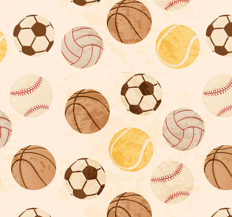 Toile fenêtre chambre adolescent motif boules vintage - TenStickers