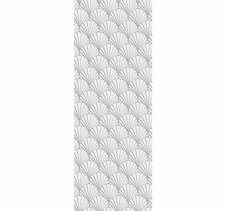 Toile fenêtre moderne motif élégant en éventail - TenStickers