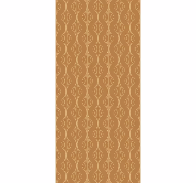 Toile fenêtre moderne motif de courbes élégantes - TenStickers