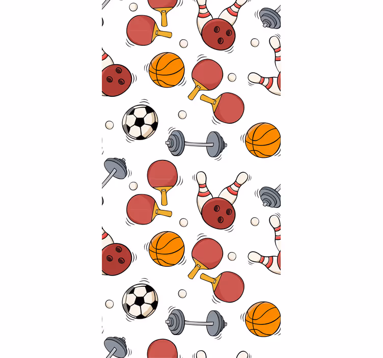 Toile fenêtre moderne motif sportif - TenStickers