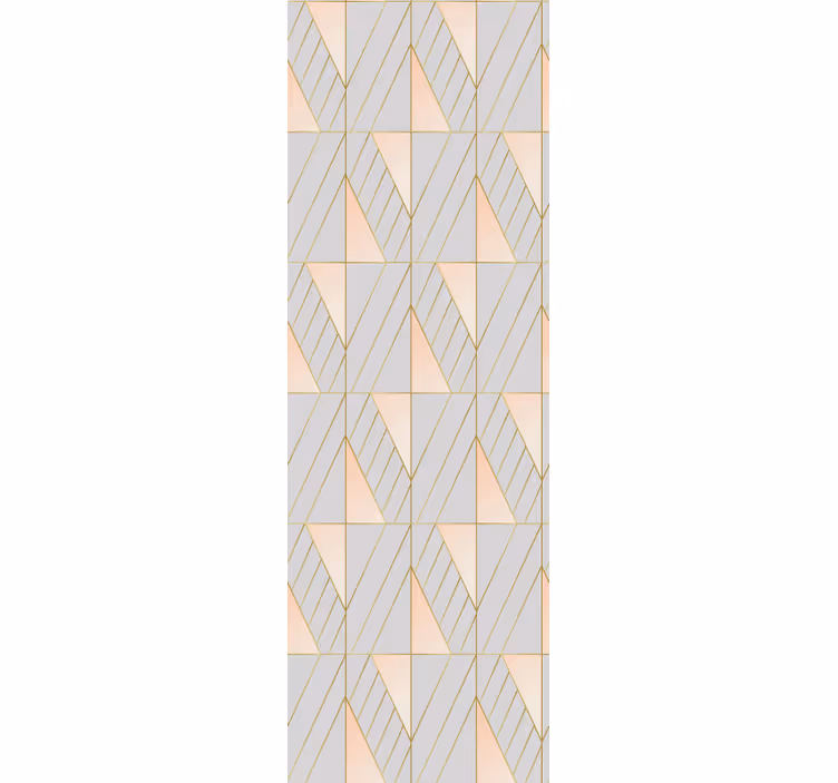 Toile fenêtre moderne formes géométriques superposées - TenStickers