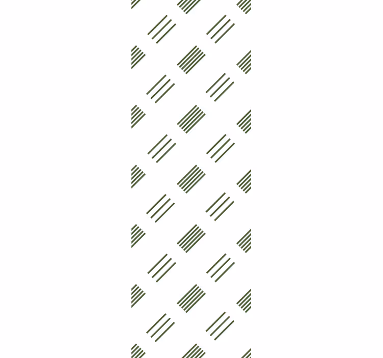 Toile fenêtre moderne design moderne vert et blanc - TenStickers