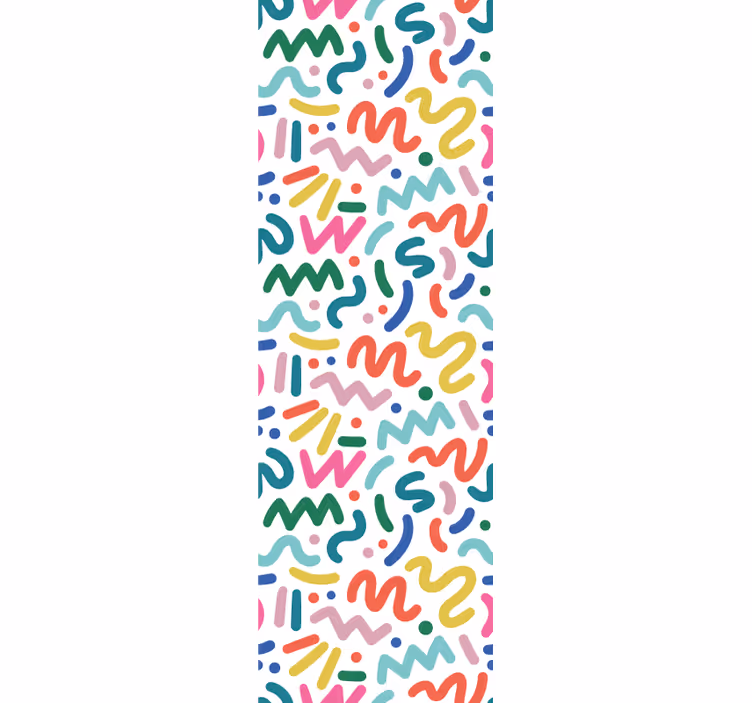 Toile fenêtre moderne formes colorées abstraites - TenStickers
