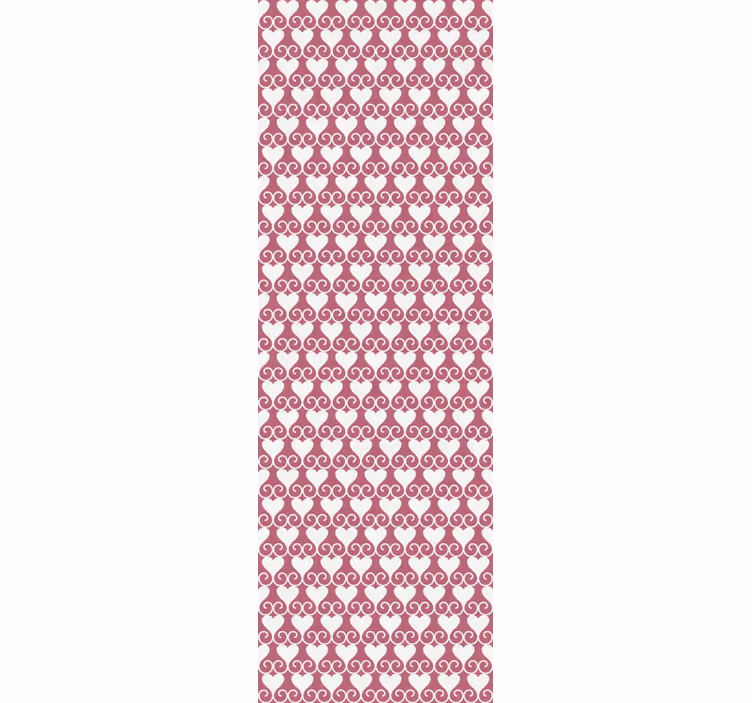 Toile fenêtre moderne cœurs entrelacés décoratifs - TenStickers