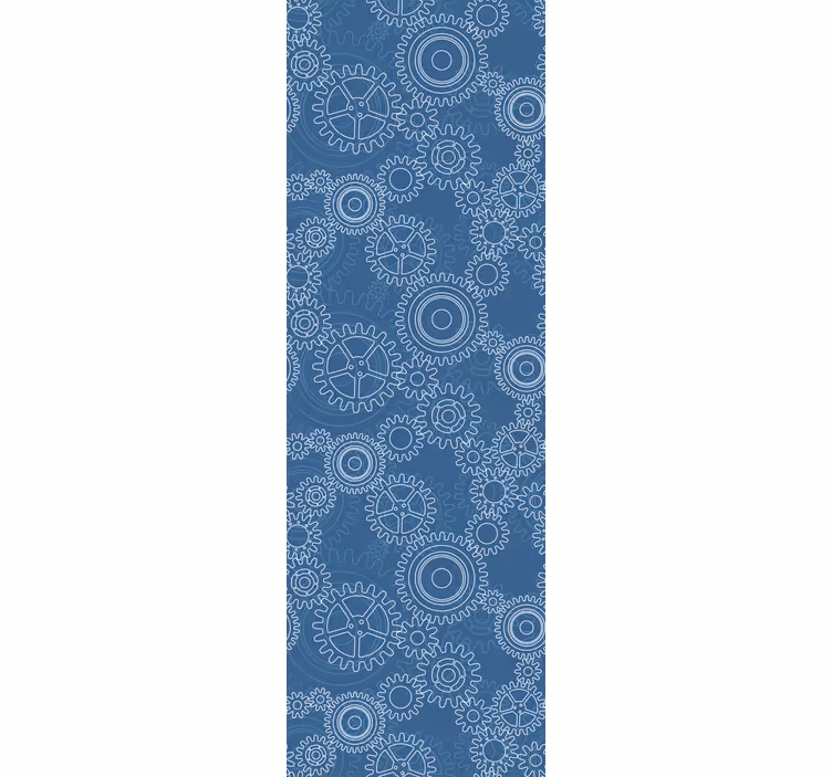 Toile fenêtre moderne motif chaînes mécaniques 3d - TenStickers