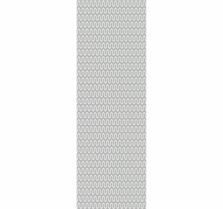 Toile fenêtre moderne motif géométrique vert menthe - TenStickers