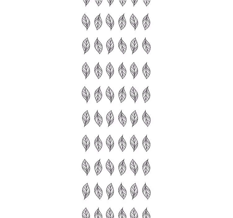 Toile fenêtre moderne rayures minimalistes en feuilles - TenStickers