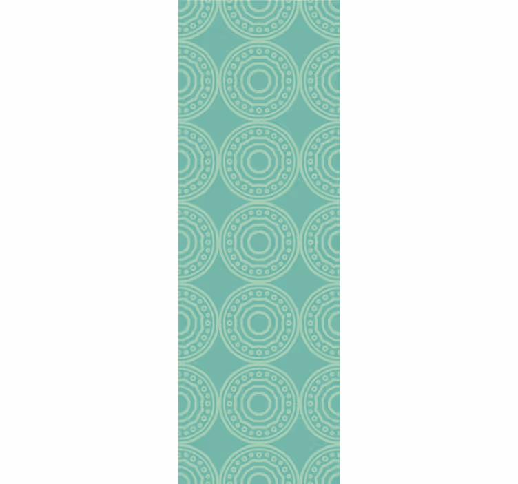 Toile fenêtre moderne motif circulaire éclectique - TenStickers