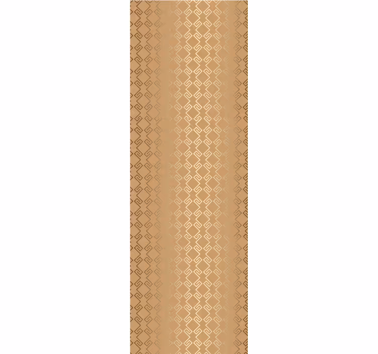 Toile fenêtre moderne colonnes dorées art déco éclectique - TenStickers