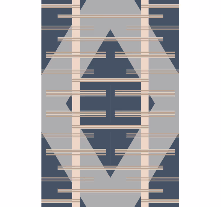 Toile fenêtre moderne style abstrait gris années 50 - TenStickers